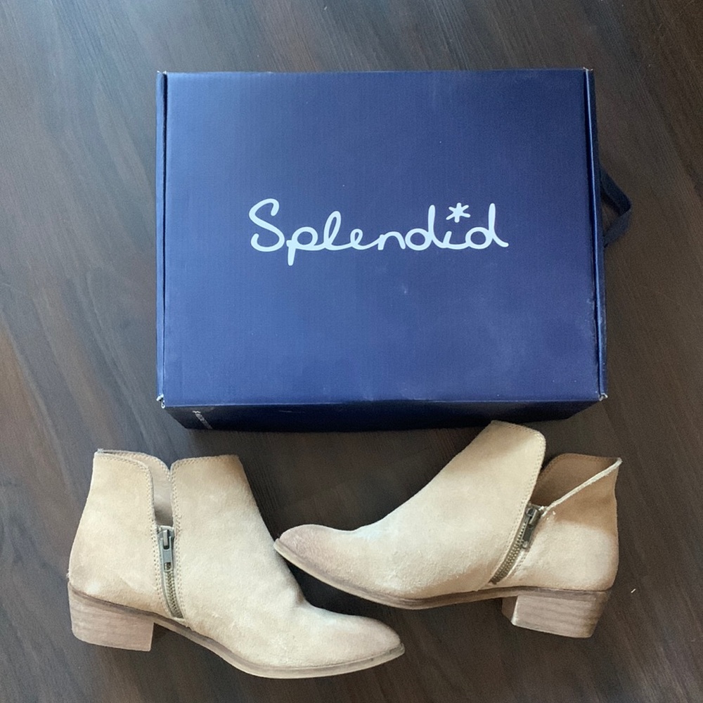 Splendid Suede Tan Boots Hamptyn